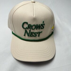 ⛳️Masters Crows' Nest Tan hat with Masters Logo - NEW